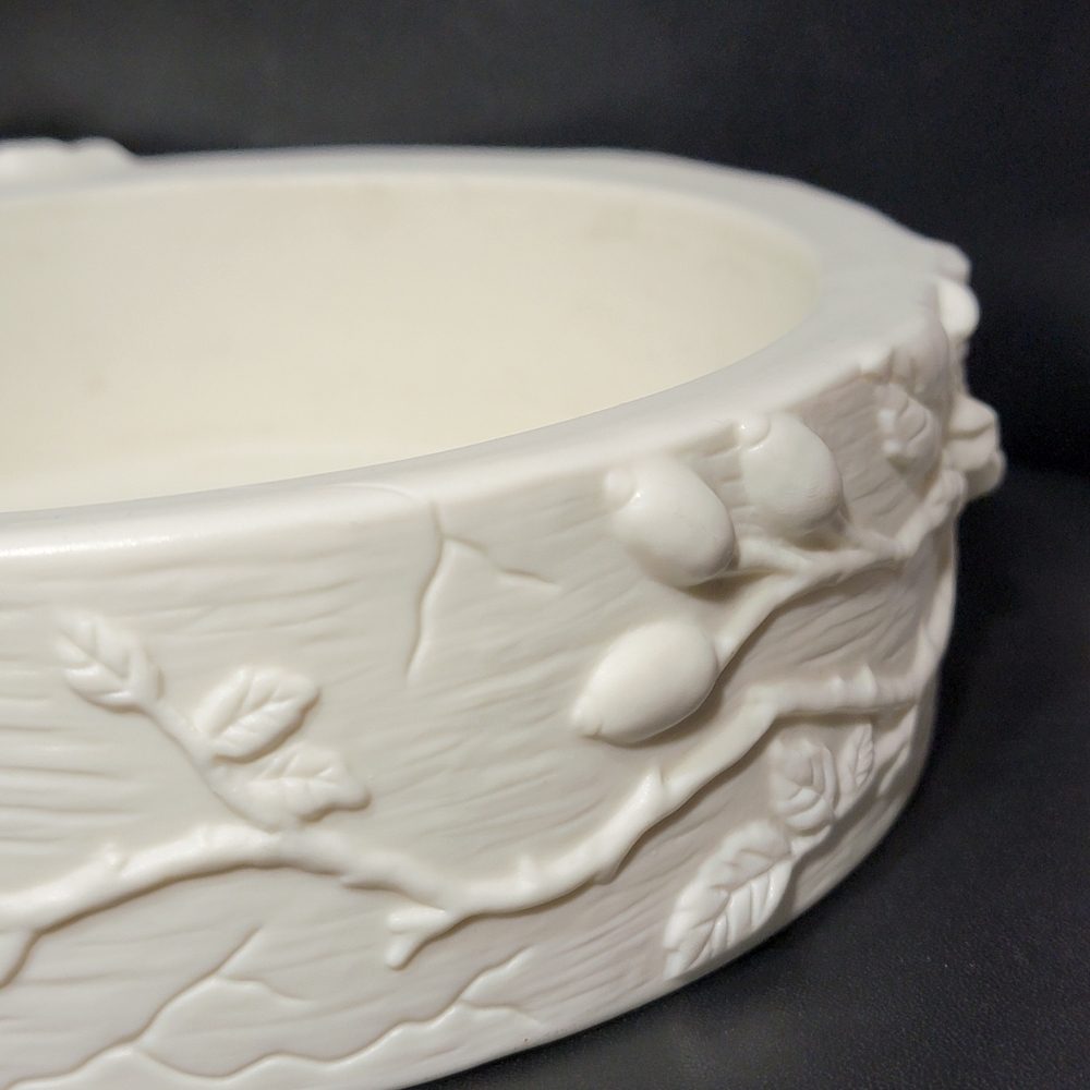 Vtg PartyLite Ivory Angel Spring Song Fairy Dragonfly Candle Holder Trinket Bowl - Picture 7 of 16